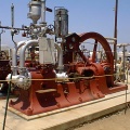 Vilter Corliss steam engine and ammonia refrigeration compressor